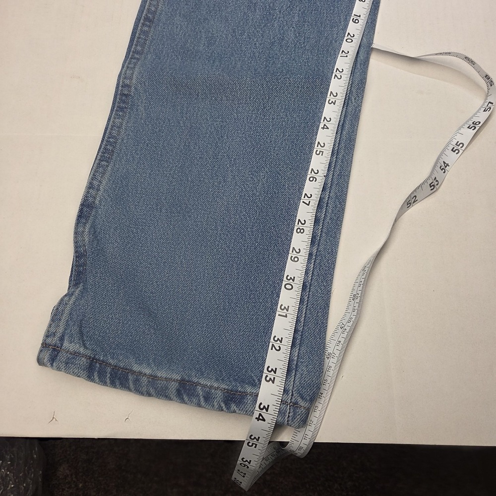 Rustler Jeans Men's 34x34 Denim Regular Fit Straight Leg Blue Wash Heavy Weight - Picture 6 of 12